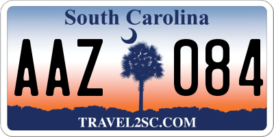 SC license plate AAZ084