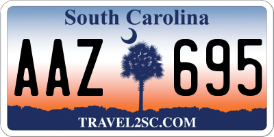 SC license plate AAZ695