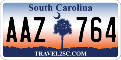 SC license plate AAZ764