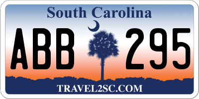 SC license plate ABB295