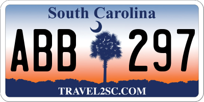 SC license plate ABB297