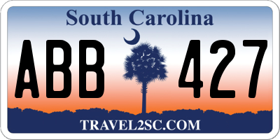 SC license plate ABB427