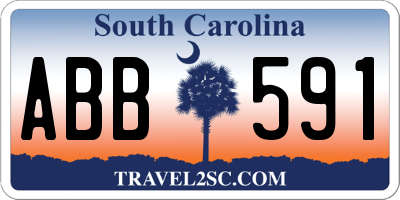 SC license plate ABB591