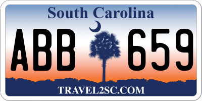 SC license plate ABB659