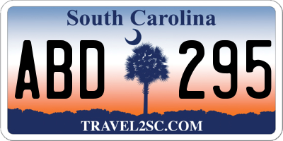 SC license plate ABD295