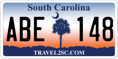 SC license plate ABE148