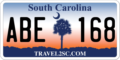SC license plate ABE168
