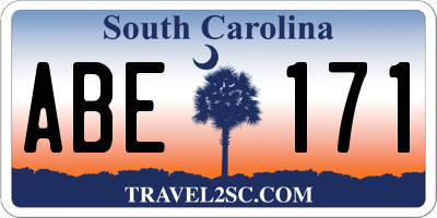 SC license plate ABE171