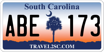 SC license plate ABE173