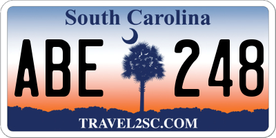 SC license plate ABE248