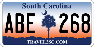 SC license plate ABE268