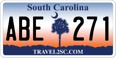 SC license plate ABE271