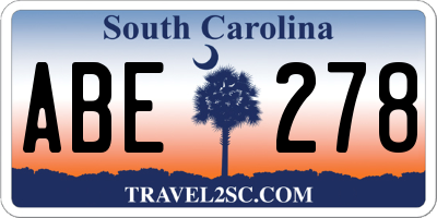 SC license plate ABE278