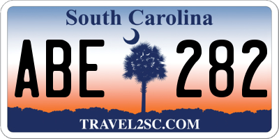 SC license plate ABE282