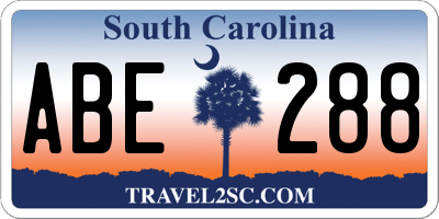 SC license plate ABE288