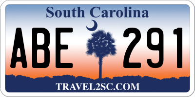 SC license plate ABE291