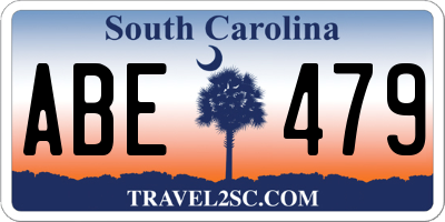 SC license plate ABE479