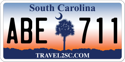 SC license plate ABE711