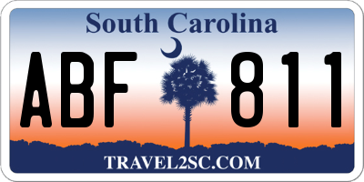 SC license plate ABF811