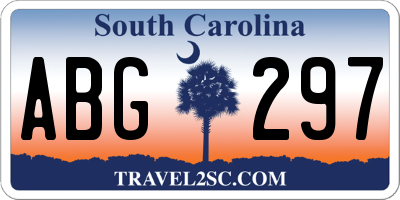 SC license plate ABG297