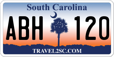 SC license plate ABH120