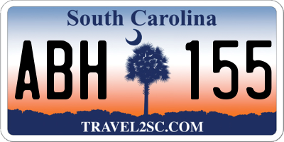 SC license plate ABH155