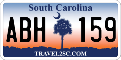 SC license plate ABH159