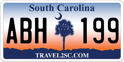 SC license plate ABH199