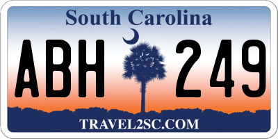 SC license plate ABH249