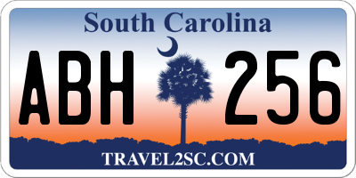 SC license plate ABH256