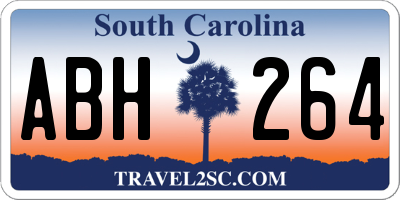SC license plate ABH264