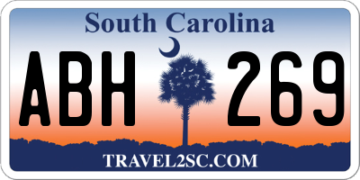 SC license plate ABH269