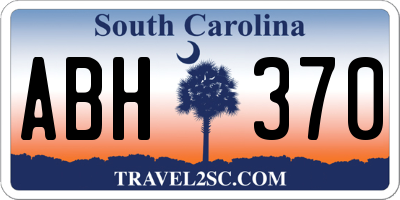 SC license plate ABH370