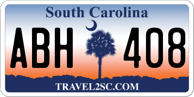 SC license plate ABH408