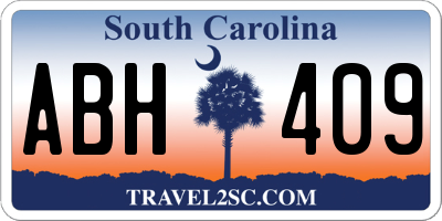 SC license plate ABH409