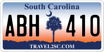 SC license plate ABH410