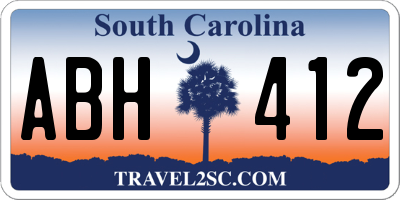 SC license plate ABH412