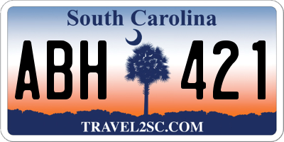 SC license plate ABH421