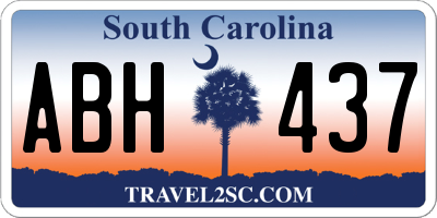 SC license plate ABH437