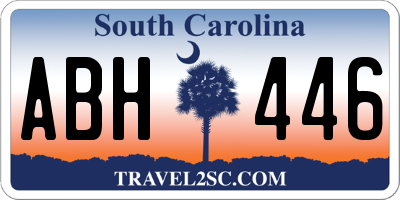 SC license plate ABH446