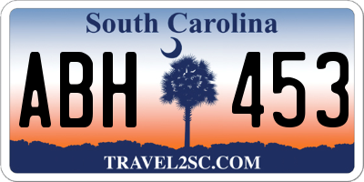 SC license plate ABH453