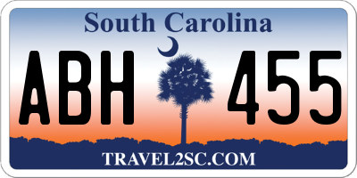 SC license plate ABH455