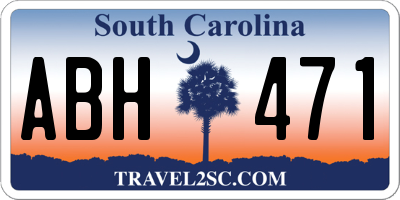 SC license plate ABH471