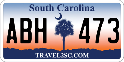 SC license plate ABH473