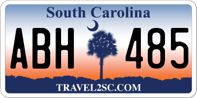 SC license plate ABH485