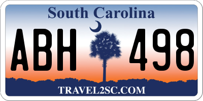 SC license plate ABH498