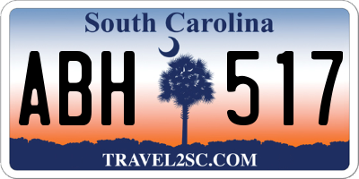 SC license plate ABH517