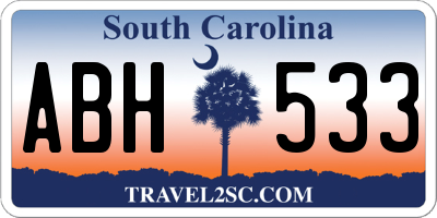 SC license plate ABH533