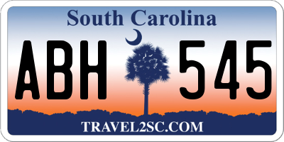 SC license plate ABH545