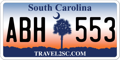 SC license plate ABH553